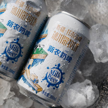 新农奶啤单瓶300ml